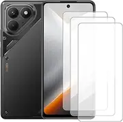 [Damolong] Screen Protector Compatible with Tecno Pova 7(6.78 Inch) [3 Pack] Glass Screen Protector Suitable for Tecno Pova 7, Tempered Glass Protective Film