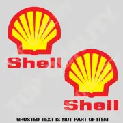 RETRO SHELL GASOLINE OIL Decal Sticker X2 Vintage Moto Mancave Garage Stickers