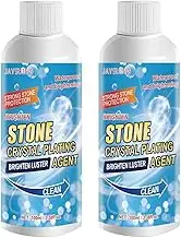 2 Pcs 2023 Stone Stain Remover Cleaner, Kitchen Marble Oil Stain Cleaner, Stone Crystal Plating Agent Polishes, for Marble, Quartz, Tile, Granite, Kitchen Cooktops