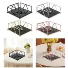 Flat Napkin Holder Table Tissue Storage Holder Portable Rustic Metal Napkin