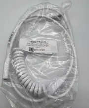 M0647 Rev A Cable Coil 48" USB-C, Power Injected, CS, RS-CX Flex WHITE 3724