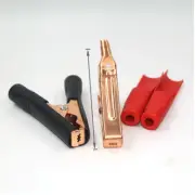 2Pcs Red Black Strong Thickened Alligator Clip Car Battery Electrical Clamp