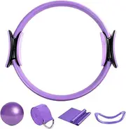 Pilates Kit for Home Training - Pilates Ring Set, Pilates Ring Ball Resistance Bands | 5 x Home Fitness Accessories, Training Equipment Yoga Bands for Stretch Strength and Core Strength Combination