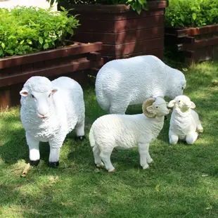 田園風格樹脂擺件 動物造型裝飾擺件 適合庭院擺飾 (0.3折)