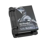 "50 Shades of Gray Plates" Book Minifig Accessory - Custom Printed - Brick City