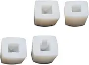 ABOOFAN 4 Pcs Christmas Cottage Stencil Christmas soap molds Silicone Village House Mould Silicone Baking Shot Molds Chocolate Silicone molds Silicone DIY Mold Candle White Tool Silica Gel