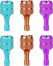 Pack of 6 Control Sticks, Mini Drone Controller Sticks, Drone Joystick, Compatible Remote Control Stick with DJI Mini 3 Pro, DJI RC Smart Controller Accessories (Light Blue, Purple, Orange)