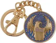 The Noble Collection Fantastic Beasts MACUSA Emblem Keychain - 1.5in 3.5cm Finel