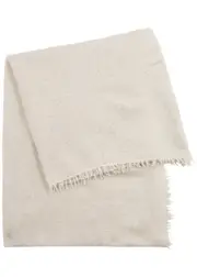 Denis Colomb Fuzzy Feutre Cashmere Scarf - Ivory One Size