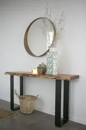 Console hallway Table, generous 1.8 Meter 180 cm length 100% unique designed by nature._Table OS35