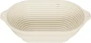 Bread Proofing Bowl | Silicone Bread Rising Basket | Oval Loaf Proofer Non-Stick Foldable High-Temp Resistant Food-Safe for Kneading Fermentation