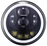 Motorcycle Headlight E mark number DOT Approved 7" Inch Motorcycle LED Headlight Hi/Lo Beam Assemblies Lamp Projector A