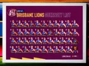 Framed 2022 BRISBANE LIONS AFL Poster - 84cm x 59.5cm x 3cm