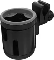 Toyvian Double Cup Holder Bottle Holder Cup Holder Clip Stroller Cup Holder Cup Carriers for Drinks Cup Holder Tray Bike Bottle Holder Stroller Bottle Holder Stroller Cup Rack Abs Black