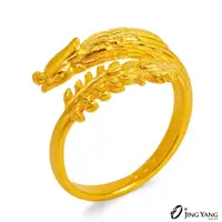在飛比找momo購物網優惠-【JING YANG 晶漾】黃金戒指立體鳳凰戒(1.37錢±