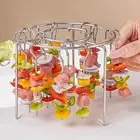 Grill Skewers Rack Set Shish Kabob Set Cookout Essential Barbecue Camping