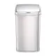 美國NINESTARS 輕奢髮絲銀不銹鋼感應垃圾桶50L(自動開闔/緩降減音/超大容量) (4.6折)