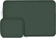 [MOSISO] Laptop Case 16 inch, 15-15.6 inch Laptop Sleeve Bag Compatible with MacBook Pro 16 inch, HP, Acer, Dell, Lenovo, ASUS Notebook, Neoprene Computer Sleeve Bag with Small Case,Midnight Green