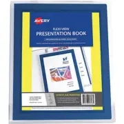 Avery Presentation Display Book Flexi View 24 Pockets Holds 48 Sheets A4 Blue