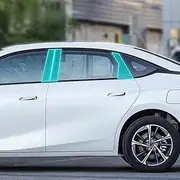 Car Exterior Body Film B C Window Pillar Scratch Prevention Membrane TPU PPF Paint Film Accessories，for GAC Aion S MAX 2023-2024 (Carbon Fibre)