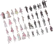 Gogogmee 2packs Vintage People Stickers Pack Retro Scrapbook Stickers for Journaling DIY Projects for Diaries Present Boxes Notebooks and Photo Albums