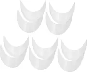 [COLLBATH] Baseball Cap Shaper 10pcs Visor Brim Sizer Bender Round Removable Bra Cups XL Cap Hat Molder Replacement Shaper Visor Insert Plastic White Cap Hat Insert