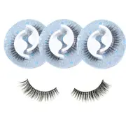 3 Pairs False Eyelashes Self Adhesive Waterproof Reusable No Glue Needed-1
