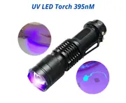 2x Uv Led Light 395 Nm Inspection Lamp Torch