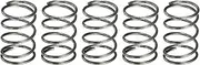 uxcell 10Pcs Compression Spring, 10mm OD, 0.8mm Wire Size, 15mm Free Length, Spring Steel Construction Extended Mechanical Compression Springs for Shop and Home Repairs, Silver Tone