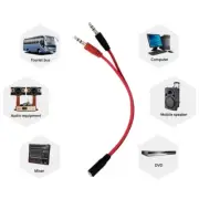 3.5MM Headsets Mic Converter Cable 20CM Flat Line for Seamlessly Connection