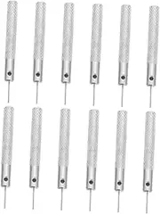 OSALADI 12pcs Mobile Phone Card Removal Pin Phone Pin Watch Band Pin Punch Sim Tool Sim Ejector Watch Band Repair Tool Sim Card Tool Watch Band Pins Replacement Kit Ejector Pin Silver Iron