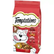 TEMPTATIONS BBQ Flavor Chicken Beef Adult Dry Cat Food 1 BAG Fast Ship