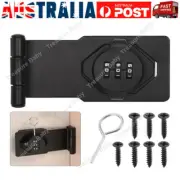 Household Cabinet Password Hasp Lock Door Security Slide Latch Combination Lock