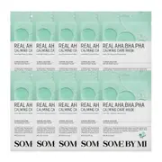 SOME BY MI - Real AHA-BHA-PHA Calming Care Mask - 10pcs