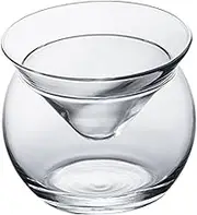 Stemless Martini Glasses with Chiller, 150ml Clear Caviar Serving Set, Easy to Clean Cocktail Glasses for Martini, Wine, Liquor Cocktail-