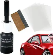 Cracked Glass Repair Fluid, Cracked Windscreen Repair Kit, Car Glass Scratch Remover, Glass Repair, Glass Repair Liquid, Windshield Repair Resin, Easy Glass Repair Kit, Black