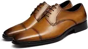 [GIFENNSE] Mens Leather Dress Shoes Mens Oxfords Formal Dress Shoes for Men