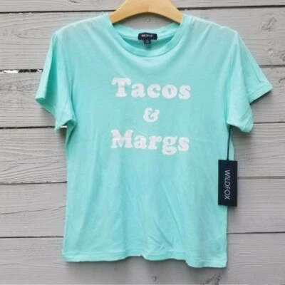 NWT Wildfox Happy Hour Tacos and Margs Keke Tee Small