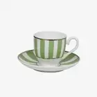 ISSIMO X Villeroy & Boch Striped Espresso Cup and Saucer, Set of 2