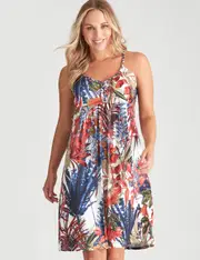 Crossroads Tropical Print Dress