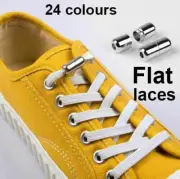 No Tie Flat Lock Elastic Shoelaces Shoe Laces Lazy Laces Sneakers Kids Adults