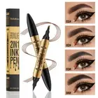 2In1 4 Fork Tip Microblading 3D Liquid Ink Eyebrow Pen Brows Pencil Eyeliner AU
