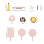 1Set 1:12 Scale Dollhouse Miniatures Food Bread Baking Tools Kit Bakery Store