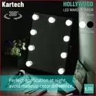 Kartech Hollywood Makeup Mirror With Light LED Bulbs Vanity Beauty Frameless 360