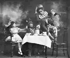 Performance pantomime 'Alice Wonderland' Savoy Theatre London Decem- Old Photo