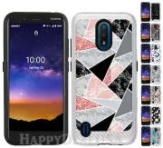 For Nokia C2 Tava - ShockProof Hybrid Impact Rugged Design Cover Case