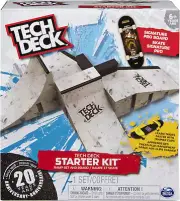 Tech Deck - Starter Kit - Ramp Set with Exclusive Board and Trainer Clips Siz...