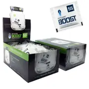Integra BOOST 4g 55% RH Humidity Control Packs - 200 Pack Retail Box - 2-Way Moisture Regulator for Herbs, Cigars & Food Storage