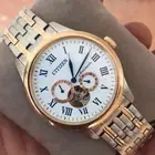 CITIZEN MECHANICAL NP1026-86A Skeleton Automatic JAPAN MADE 2 Tone Men Watch.