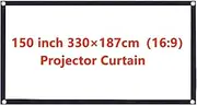 16:9 3:4 Portable Projector Screen Curtain HD Display Screen Home Cinema Theater Movie Home Outdoor Office(150inch 330187cm)
